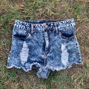 Blue jeans shorts